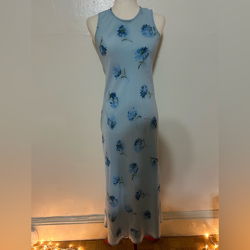 MY MICHELLE Floral Blue Sleeveless Maxi Dress